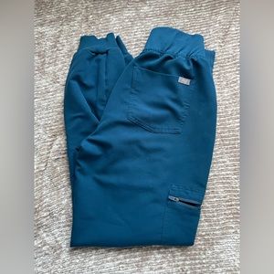 Figs High Waisted Zamora Joggers - Deep Reef